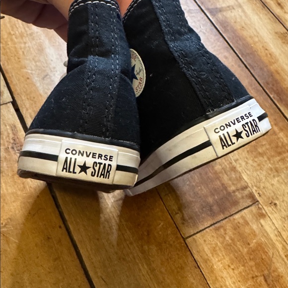 Converse Chuck Taylor high top Sneakers black white new size 9 unisex - Picture 5 of 8